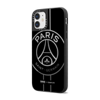 PSG Logo Case (Black) | iPhone 11 / Mirror Case / Silver on Black | Image 2