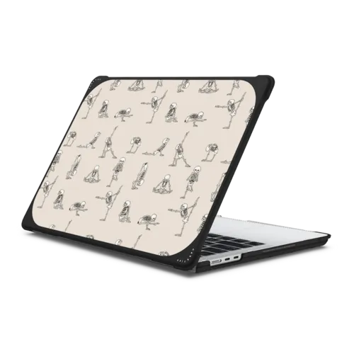 Skeleton Yoga | MacBook Air 13-inch (M2 - M5) / MacBook Bounce Case / Black | Image 1