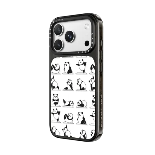 Panda Yoga | iPhone 18 Pro Max / Impact Case MagSafe Compatible - Glossy / Glossy Black | Image 2