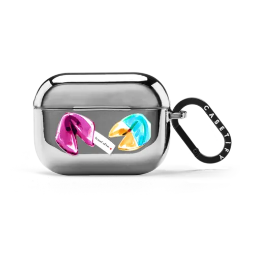 Travel Often Fortunes | AirPods Pro 2 / Earbuds Mirror Case / Silver | Image 1