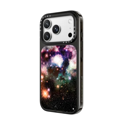 Nebula Galaxy Stars | iPhone 18 Pro Max / Impact Case MagSafe Compatible - Glossy / Glossy Black | Image 2