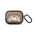 Airport Luggage Tag - Issue 2 - PHL | AirPods Pro 2 / Earbuds Bounce Case / Matte Taupe | Image 1