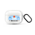 Airport Luggage Tag - Issue 2 - SAN | AirPods Pro 2 / Earbuds Impact Case / Frost | Image 1