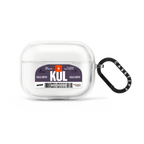 Airport Luggage Tag - Issue 2 - KUL | AirPods Pro 2 / Earbuds Impact Case / Frost | Image 1