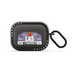 Airport Luggage Tag - Issue 2 - LAS | AirPods Pro 2 / Earbuds Bounce Case / Matte Charcoal | Image 1