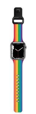 Pride Flag | Apple Watch Series 7-9 (45mm) / Impact Band / Black | Image 1