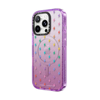 Electric Rainbow | iPhone 16 Pro Max / Impact Case MagSafe Compatible / Glitter Purple | Image 2