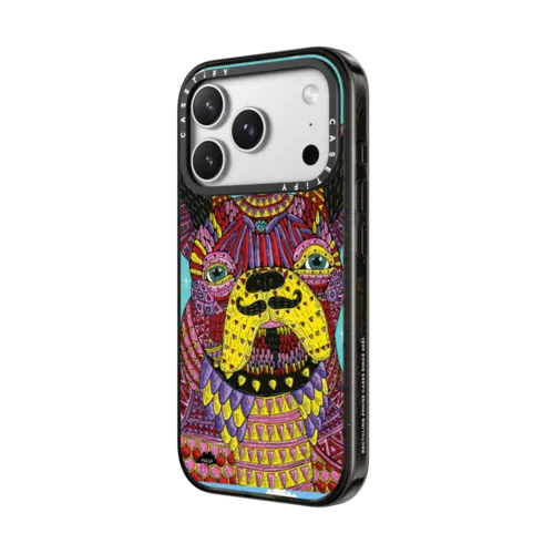 Franco The Frenchie Phone Case by Mulga | iPhone 17 Pro Max / Impact Case MagSafe Compatible / Black | Image 2