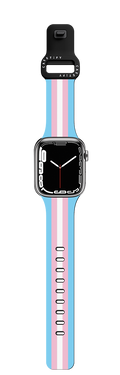 Transgender Flag | Apple Watch Series 7-9 (45mm) / Impact Band / Black | Image 1