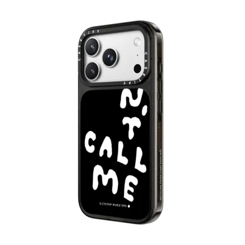 Stefan Marx- Don't Call Me (Black) | iPhone 18 Pro Max / Impact Case MagSafe Compatible - Glossy / Glossy Black | Image 2