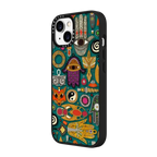 TALISMANS viridian green | iPhone 15 / Impact Case MagSafe Compatible / Matte Black | Image 2