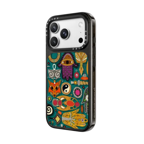 TALISMANS viridian green | iPhone 18 Pro Max / Impact Case MagSafe Compatible - Glossy / Glossy Black | Image 2