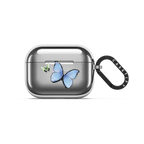Butterflies | AirPods Pro 3 / Earbuds Mirror Case / Silver | Image 1