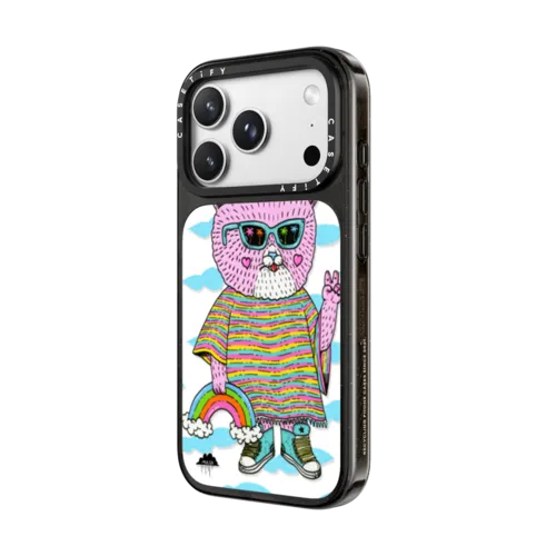 Pearl the Pussy Cat 2 | iPhone 18 Pro Max / Impact Case MagSafe Compatible - Glossy / Glossy Black | Image 2