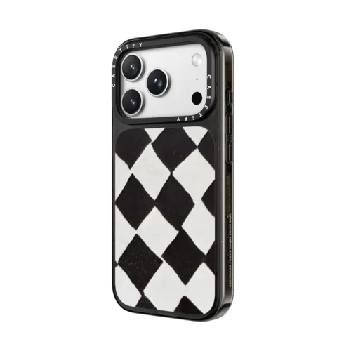 B&W CHECK | iPhone 18 Pro Max / Impact Case MagSafe Compatible - Glossy / Glossy Black | Image 2