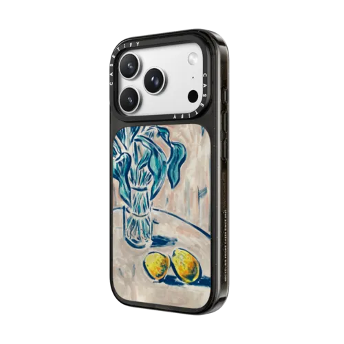 Lemons + Buds by Jimmy Thompson | iPhone 18 Pro Max / Impact Case MagSafe Compatible - Glossy / Glossy Black | Image 2