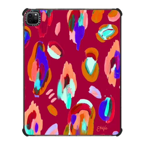 EttaVee Leopard Print No.2 | iPad Pro 12.9-inch (5th/6th gen) / iPad Impact Case / Black | Image 1