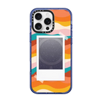 Warm Waves with Polaroid Opening by Oh So Graceful | iPhone 16 Pro Max / Impact Case MagSafe Compatible / Glitter Indigo | Image 1