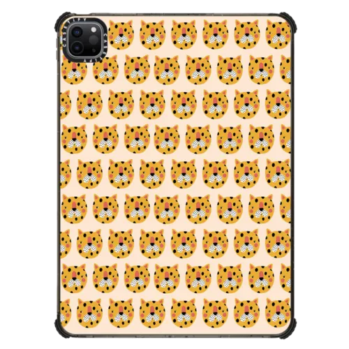TIGERS by Daria Solak Illustrations | iPad Pro 11-inch (3rd/4th gen) / iPad Impact Case / Black | Image 1