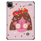 COSMIC GIRL  by Daria Solak Illustrations | iPad Pro 11-inch (3rd/4th gen) / iPad Impact Case / Black | Image 1