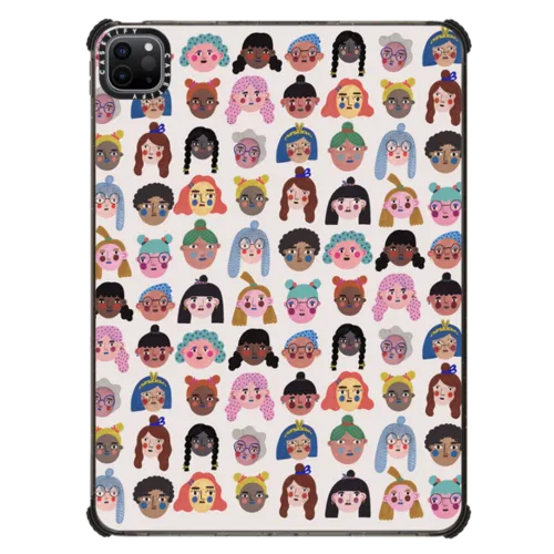 GIRLS  by Daria Solak Illustrations | iPad Pro 11-inch (3rd/4th gen) / iPad Impact Case / Black | Image 1