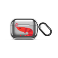 SHRIMP by Daria Solak Illustrations | AirPods Pro 3 / Earbuds Mirror Case / Silver | Image 1