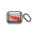 SHRIMP by Daria Solak Illustrations | AirPods Pro 3 / Earbuds Mirror Case / Silver | Image 1