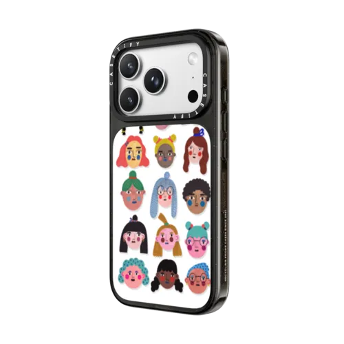 GIRLS by Daria Solak Illustrations | iPhone 18 Pro Max / Impact Case MagSafe Compatible - Glossy / Glossy Black | Image 2