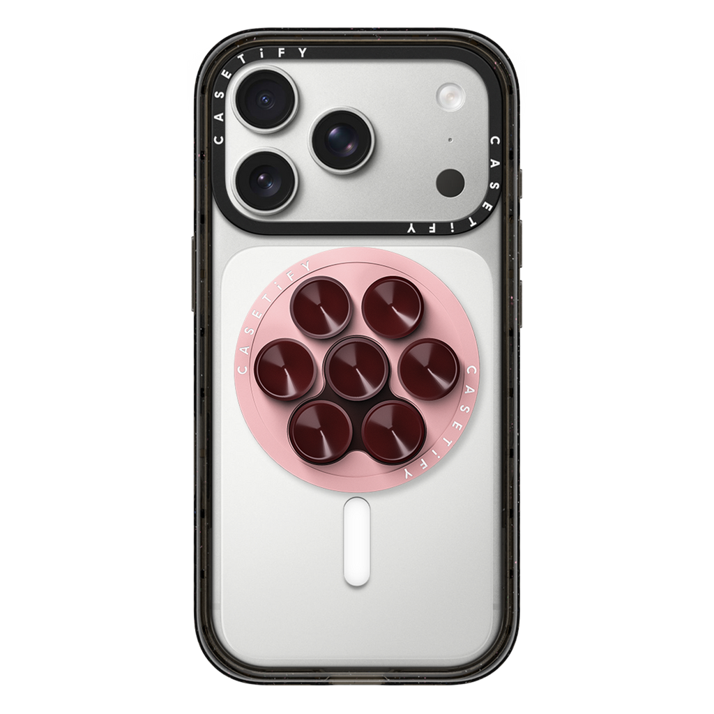 Snappy Snap & Stick Grip Stand MagSafe Compatible - Primrose Pink Paw | Image 1