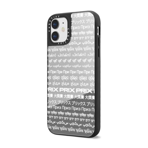 Translate by PRIX | iPhone 11 / Mirror Case / Silver on Black | Image 2
