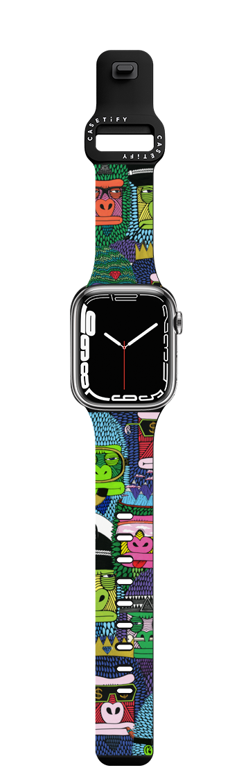 Gorilla Crew Apple Watch by Mulga | Apple Watch Series 7-9 (45mm) / Impact Band / Black | Image 1