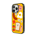 Breakfast iPhone Case by Tess Smith-Roberts | iPhone 16 Pro Max / Impact Case MagSafe Compatible / Black | Image 2