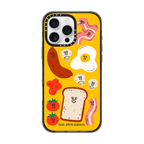 Breakfast iPhone Case by Tess Smith-Roberts | iPhone 16 Pro Max / Impact Case MagSafe Compatible / Black | Image 1