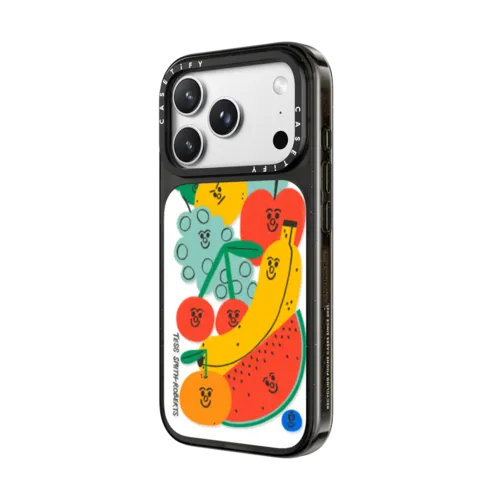 Fruit Salad iPhone Case by Tess Smith-Roberts | iPhone 18 Pro Max / Impact Case MagSafe Compatible - Glossy / Glossy Black | Image 2