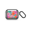 Painted Flowers by EttaVee | AirPods Pro 3 / Earbuds Mirror Case / Silver | Image 1