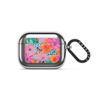 Painted Flowers by EttaVee | AirPods Pro 3 / Earbuds Mirror Case / Silver | Image 1