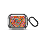 EttaVee Art Heart No.2 | AirPods Pro 3 / Earbuds Mirror Case / Silver | Image 1