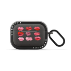 Polka Daub Lips | AirPods Pro 2 / Earbuds Bounce Case / Matte Charcoal | Image 1