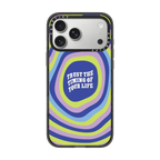 Trust the Timing Phone Case by Quotes by Christie | iPhone 17 Pro Max / Impact Case MagSafe Compatible / Black | Image 1