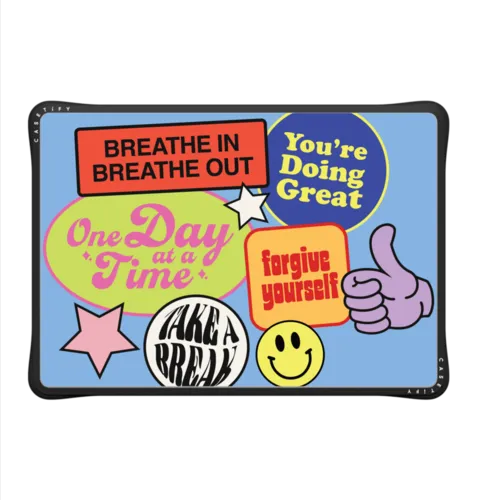 Doing Great MacBook Case by Quotes by Christie | MacBook Air 13-inch (M1 / Intel) / MacBook Impact Case / Black | Image 2