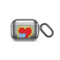 Hearts AirPods Case by Quotes by Christie | AirPods Pro 3 / Earbuds Mirror Case / Silver | Image 1