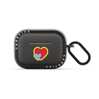Hearts AirPods Pro Case by Quotes by Christie | AirPods Pro 2 / Earbuds Bounce Case / Matte Charcoal | Image 1