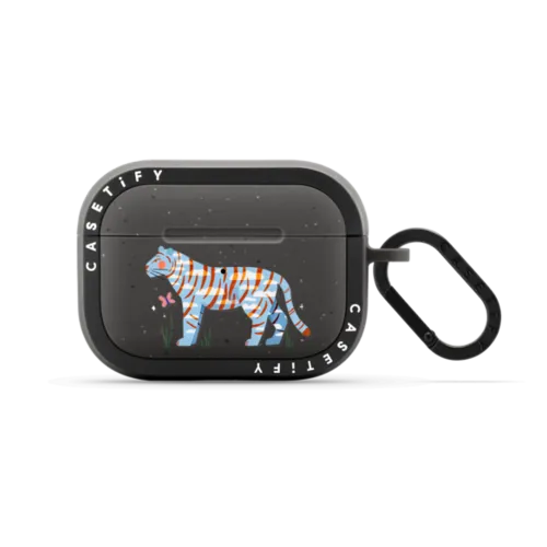 Clouds tiger | AirPods Pro 2 / Earbuds Bounce Case / Matte Charcoal | Image 1