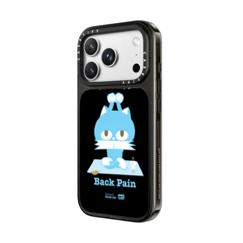 BACK PAIN | iPhone 18 Pro Max / Impact Case MagSafe Compatible - Glossy / Glossy Black | Image 2