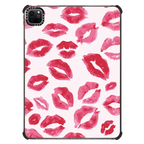 Lipstick Kisses | iPad Pro 11-inch (3rd/4th gen) / iPad Impact Case / Black | Image 1