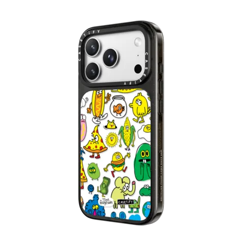 Sticky Friends | iPhone 18 Pro Max / Impact Case MagSafe Compatible - Glossy / Glossy Black | Image 2