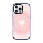 YOU DESERVE THE LOVE | iPhone 16 Pro Max / Impact Case MagSafe Compatible / Glitter Indigo | Image 1