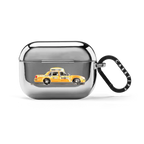 NY Taxi | AirPods Pro 2 / Earbuds Mirror Case / Silver | Image 1