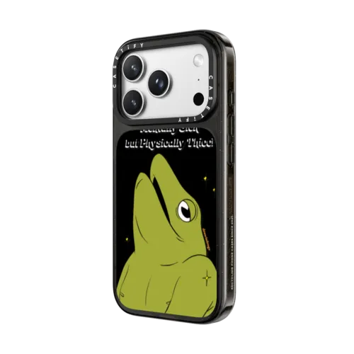 Mentally Sick but Physically Thicc! | iPhone 18 Pro Max / Impact Case MagSafe Compatible - Glossy / Glossy Black | Image 2