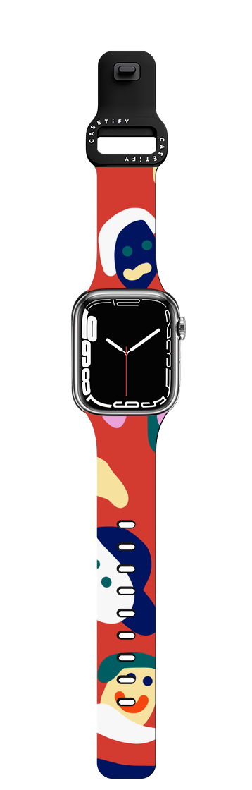 Terrazzo Party by Katie Benn | Apple Watch Series 7-9 (45mm) / Impact Band / Black | Image 1